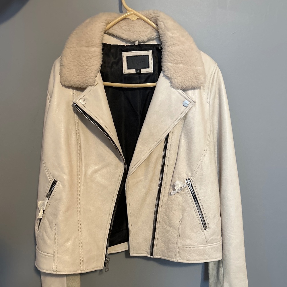UGG Leather Bomber Jacket